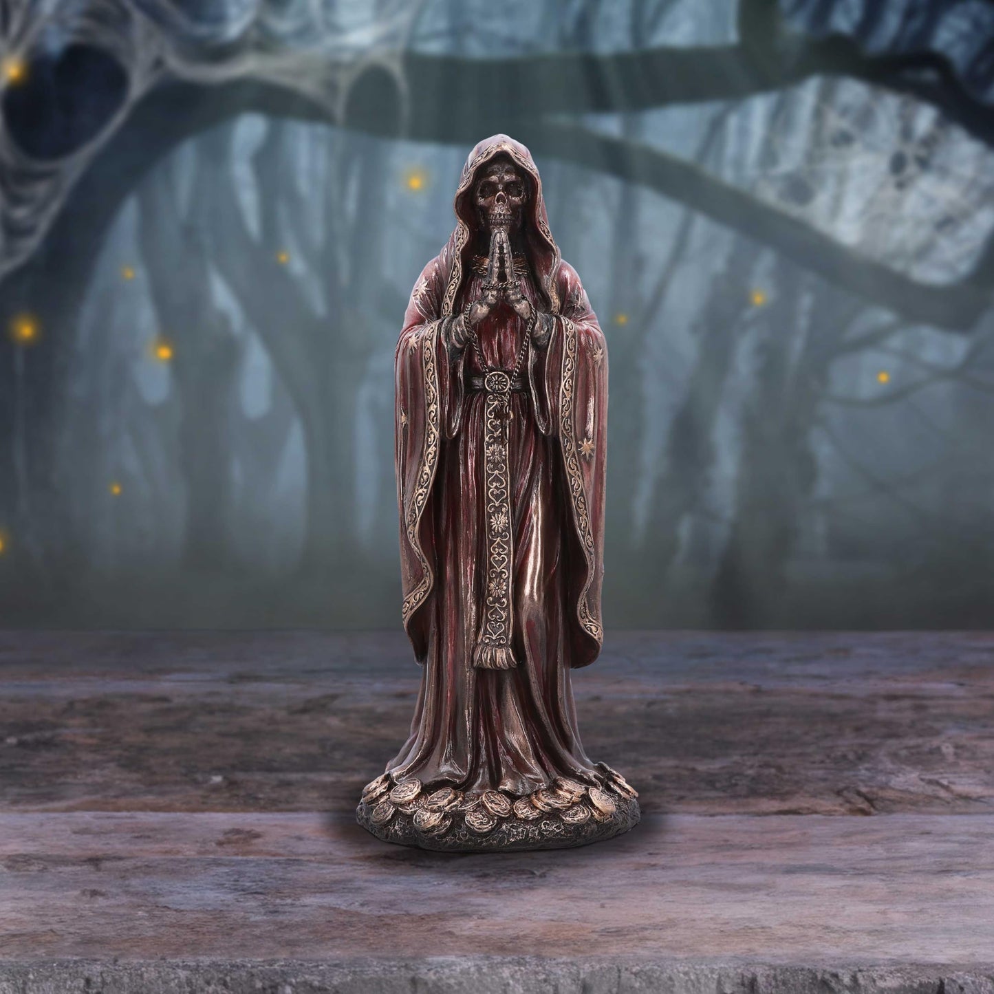 Santisima Muerte Bronze Figurine 19cm 5