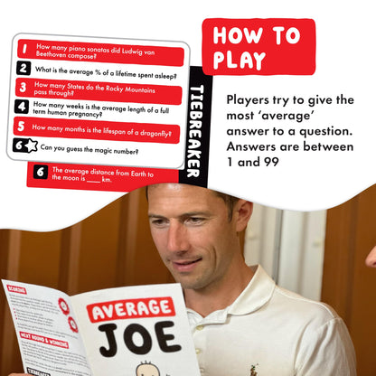 Format Games Average Joe Party Game - Embrace Your Ordinary Side with 600 Questions - Fun for Family and Friends! Ages 8+, 3-6 Players, 30 Minute Playtime, Made 4