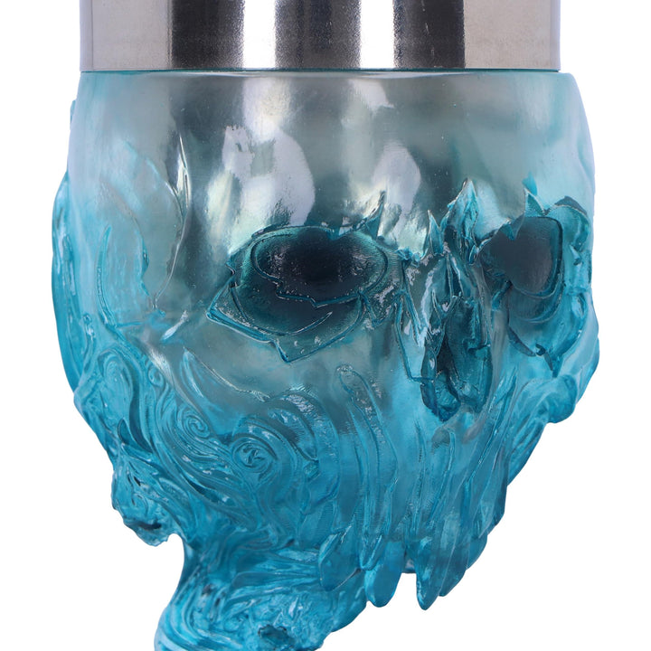 Soul Spirit Clear Blue Skull Goblet Water 19.3cm