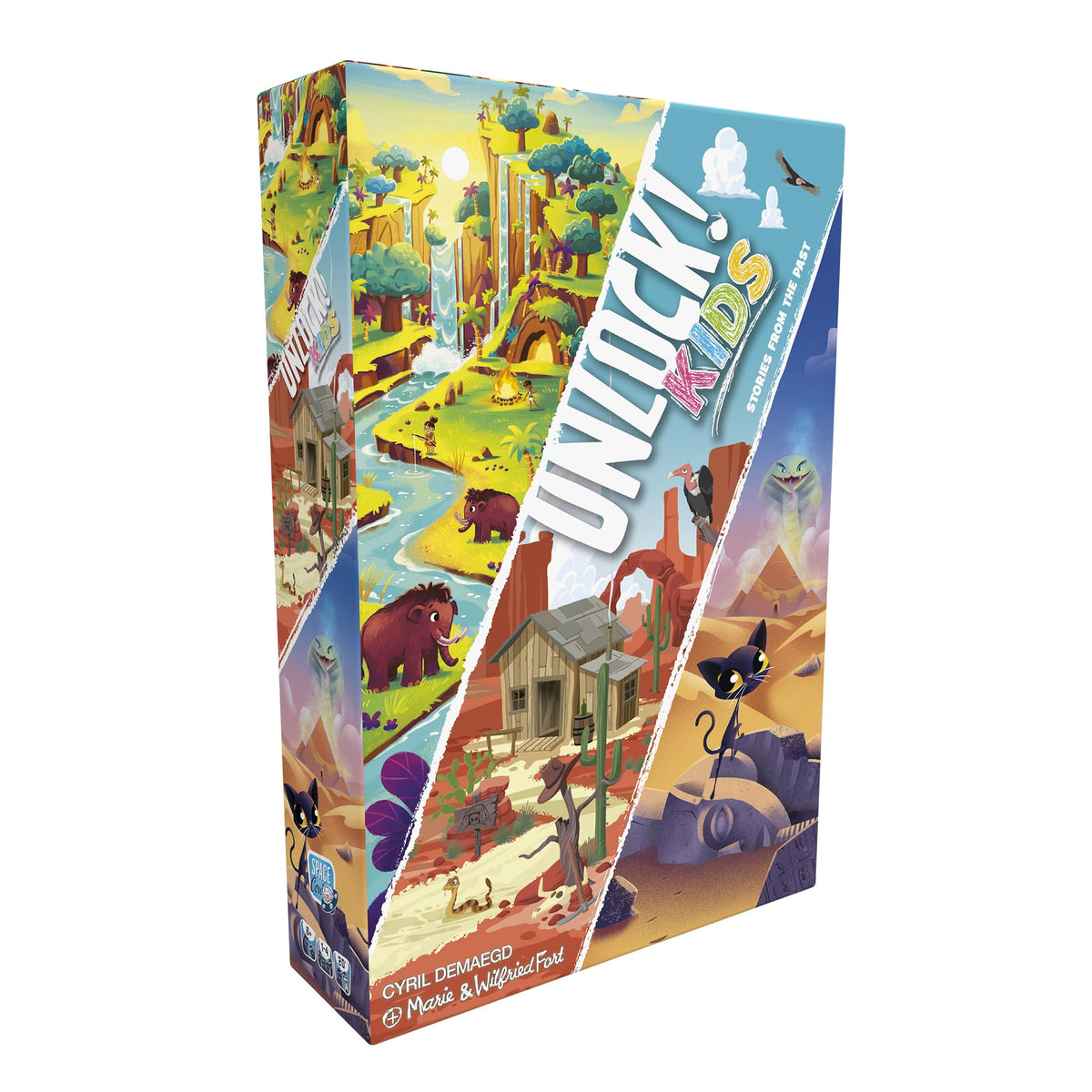 Unlock! Kids: Stories from The Past Card Game - Escape Room Game for Kids and Adults, Cooperative Mystery Game for Family Game Night, Ages 6+, 1-4 Players, 20-60 Minute Playtime, Made by Space Cow 2