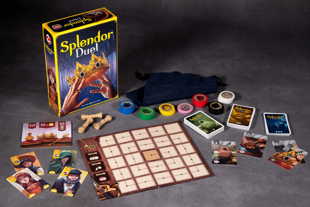 Space Cowboys Splendor Duel Board Game - Two-Player Strategy Game for Intense Gem Collecting Battles - Fun Family Game for Kids and Adults, Ages 10+, 2 Players, 30 Minute Playtime, Made