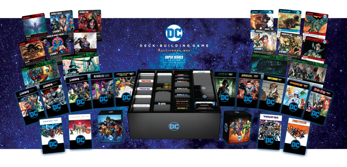 Cryptozoic Super Heroes Edition DC Comics Deckbuilding Game, Multiverse Box 4