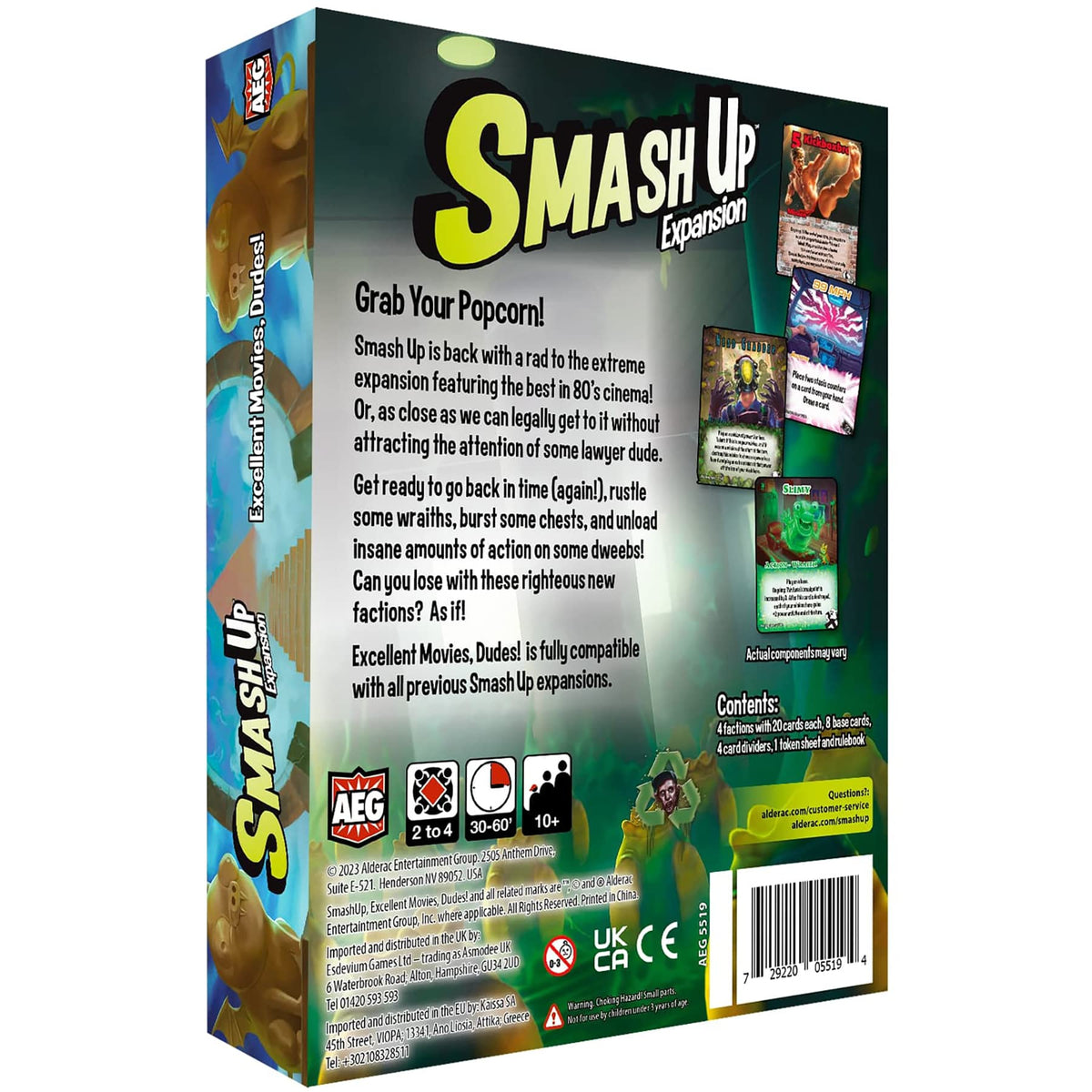 Smash Up Excellent Movies Dudes Board Game by Alderac Entertainment Group 2
