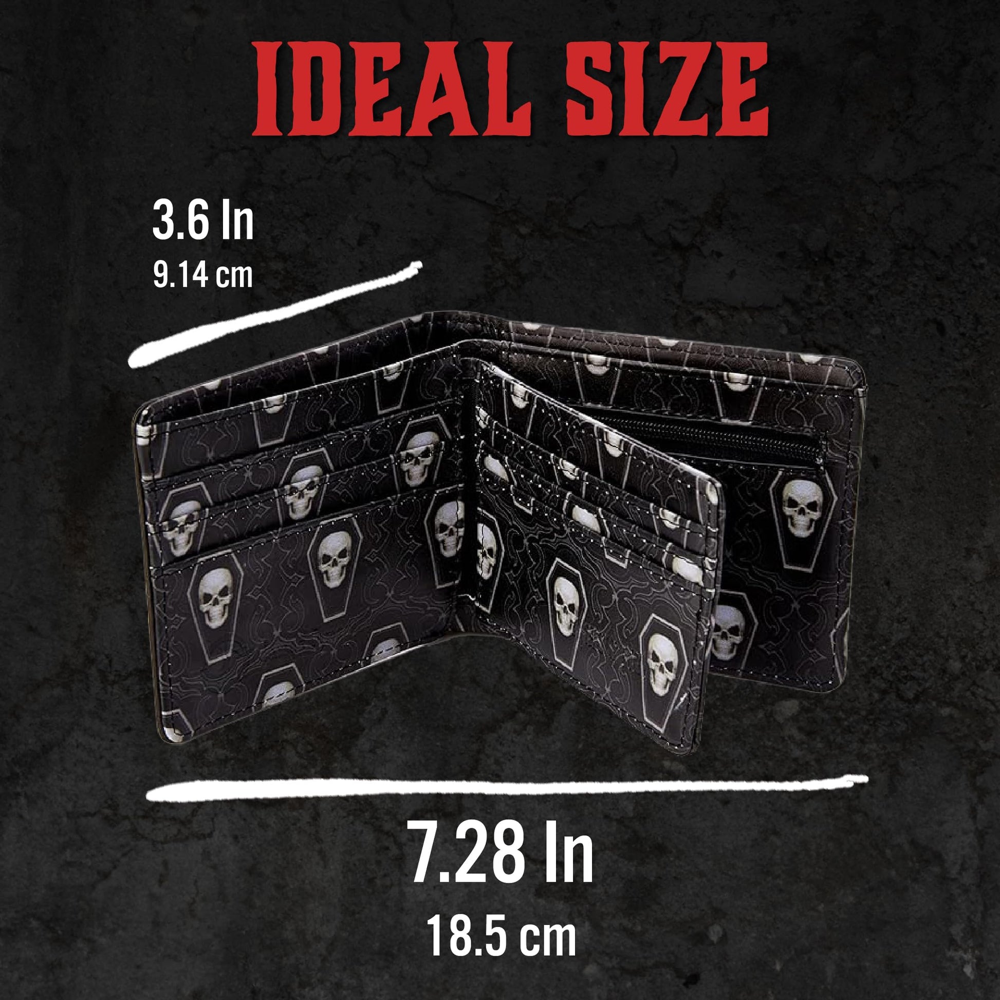 James Ryman Youre Next Skeleton Grim Reaper Black Wallet 6