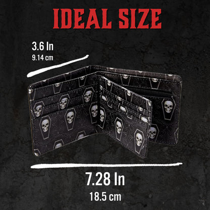 James Ryman Youre Next Skeleton Grim Reaper Black Wallet 6