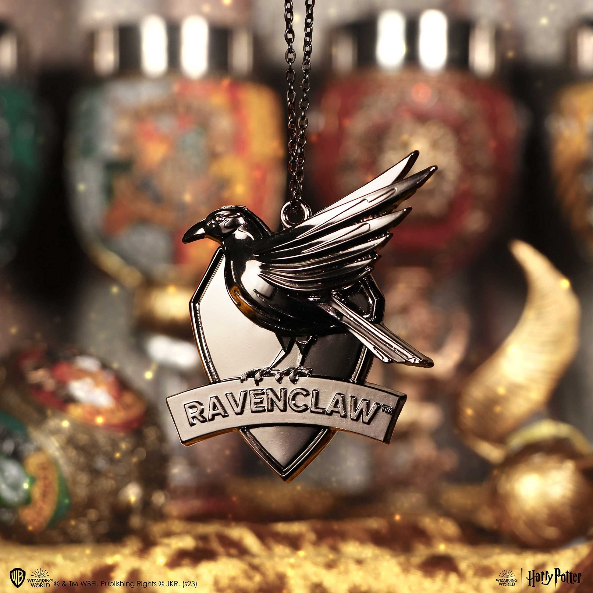 Harry Potter Ravenclaw Crest Silver Weighted Hanging Ornament 7cm 8
