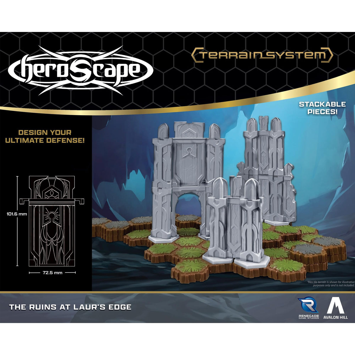 Heroscape The Ruins at Laurs Edge Terrain Expansion Board Game by Renegade Studio 4