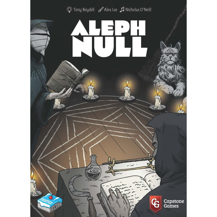 Capstone Games Aleph Null - Capstone Games, Single Player Card Game - Deck Deconstruction, Escalating Tension, Card Combos, & Hell Itself! Ages 14+, 1 Player, 30 Minutes