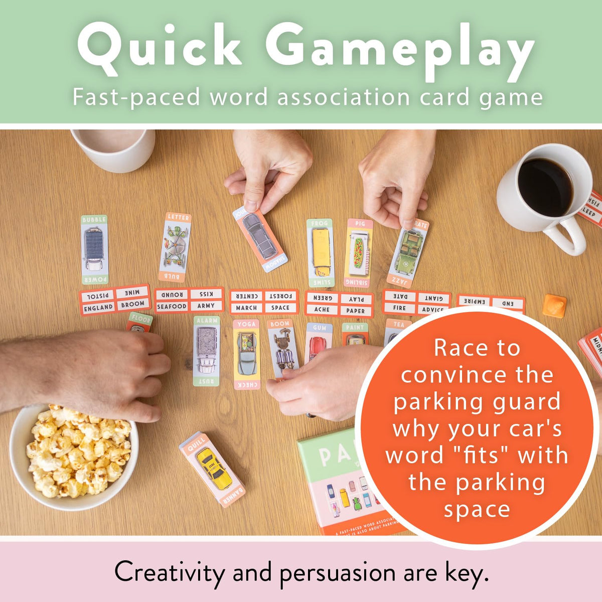 Parkade Board Game - Word Games and Parking Cars - Party Game for Friends and Family Game Night - 5-15 Minutes for 3-13 Players 3