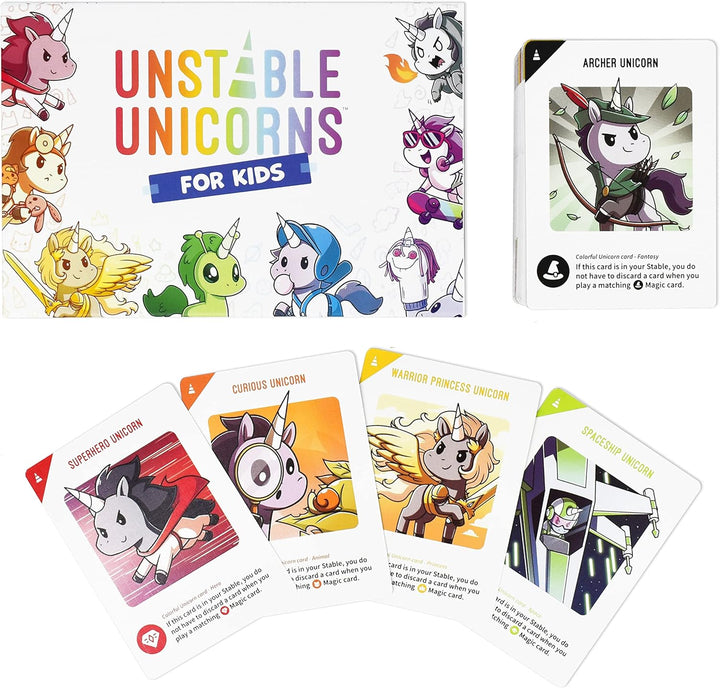 Unstable Unicorns Kids Edition Card Game by TeeTurtle