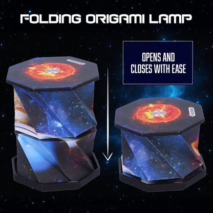 Solar System Foldable Lamp 21cm Rechargeable Powered USB 5
