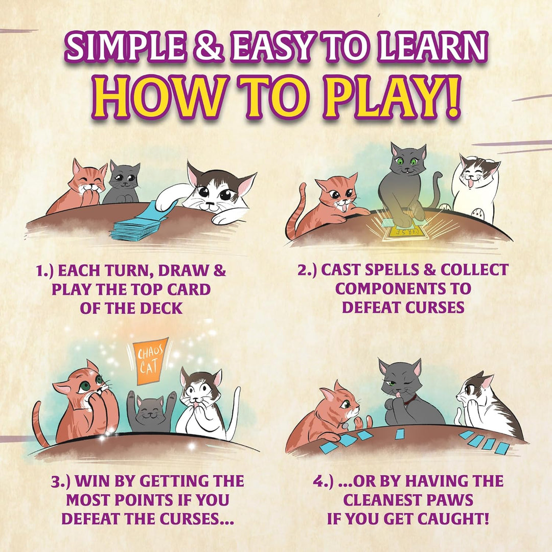 Wizard Kittens Card Game Board Game by Magpie