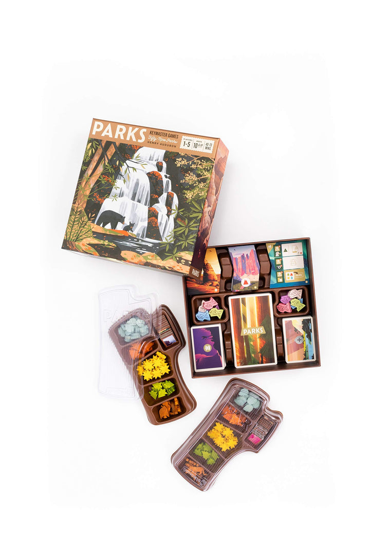 Keymaster Games Parks | Beautiful Strategy Game for Families, Adults, Kids or Solo | Explore Nature and The Outdoors by Hiking The US National Parks on Game Night | 1-5 Players | Ages 10+