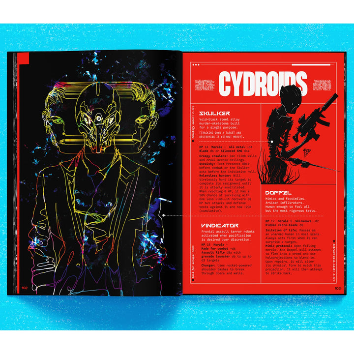 Free League Publishing CY_Borg Core Rulebook - Hardback Book, SciFi RPG Medium, Purple