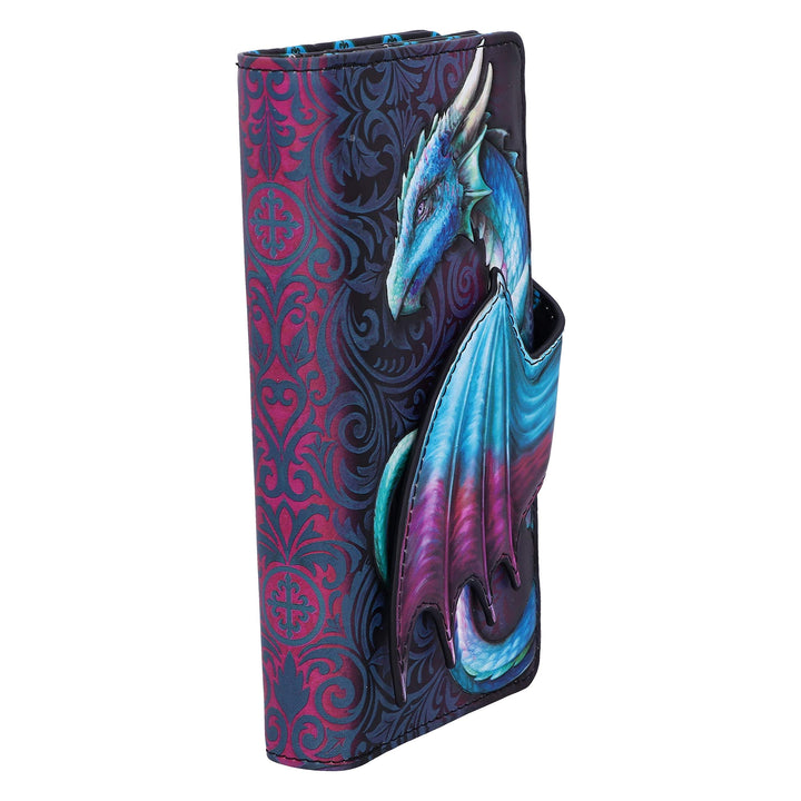 Take Flight Purse Blue Dragon Wallet Embossed 18.5cm