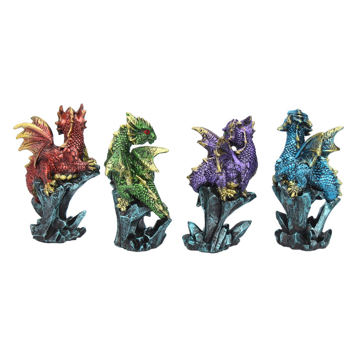 Dragonling Brood Set of 4 Dragon Figurines