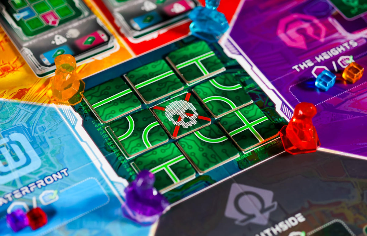 Thunderworks Games - Metrorunner | Strategy Board Game | Sci-fi Rondel Eurogame with Hacking Tile Puzzle | Worker Movement & Resource Collection | Family Game for 1-5 Players Ages 14+ 30-90 Minutes 4