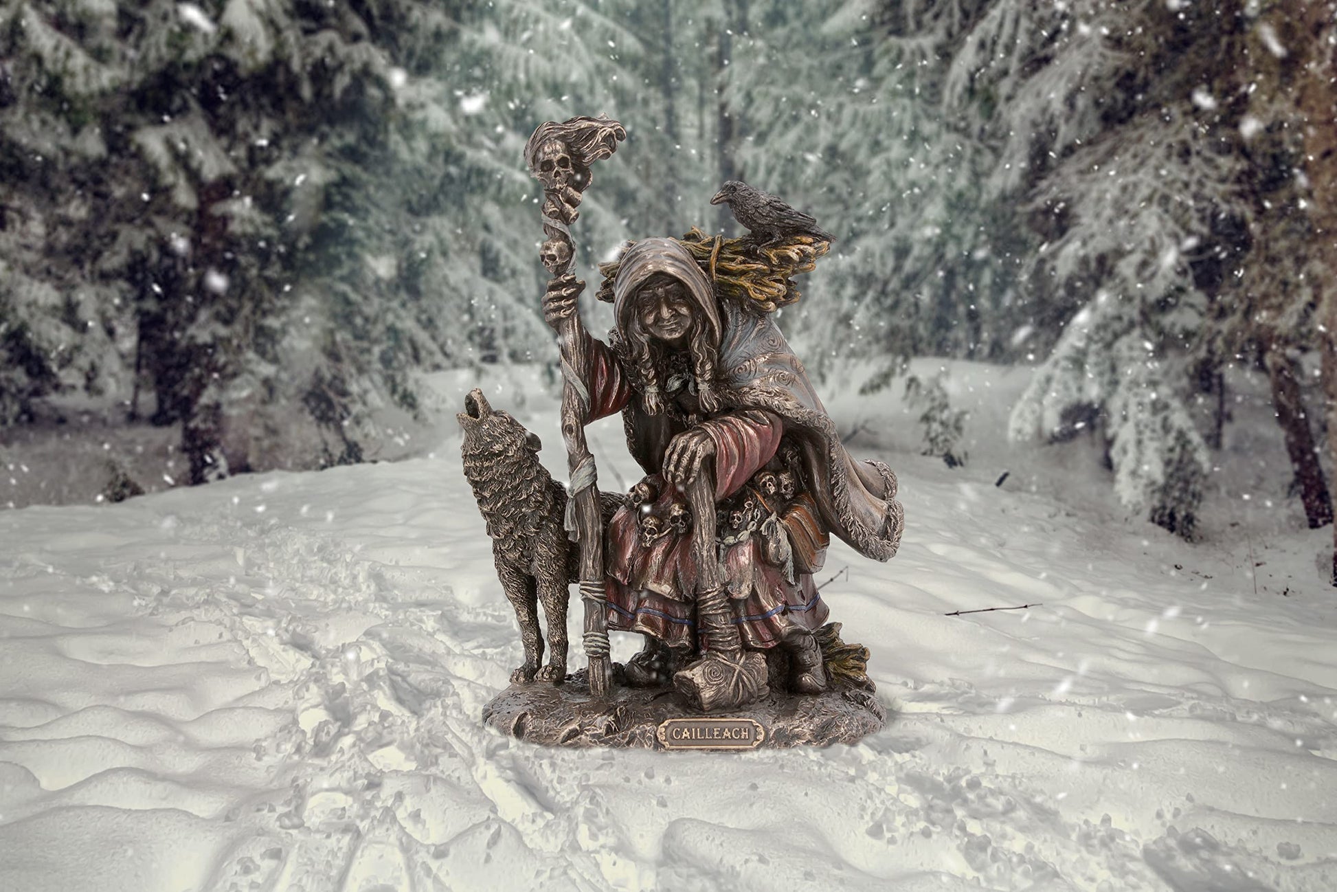 Cailleach Celtic Goddess Bronze Figurine 18.5cm 5