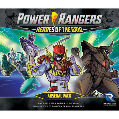 Renegade Game Studios: Power Rangers: Heroes of The Grid: Arsenal Pack - Expansion, Type of Cards, Deck-Building Roleplaying Game 6