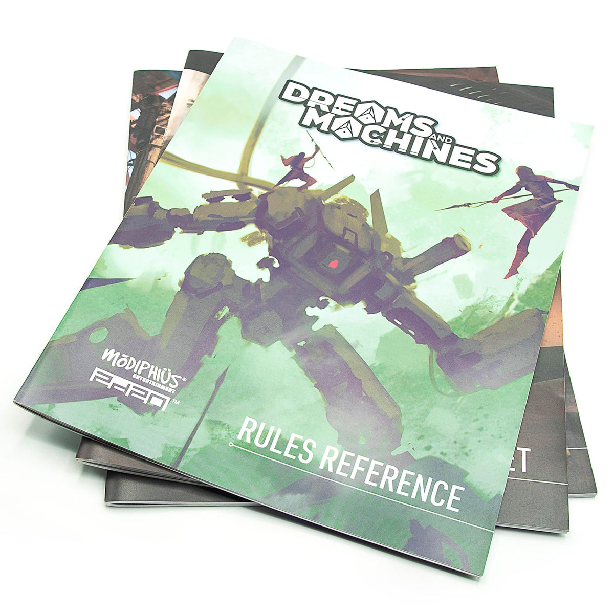 Modiphius: Dreams and Machines: RPG Starter Set to Play & Explore The World of Evera Prime, Booklet, Dice, Cards & More 3