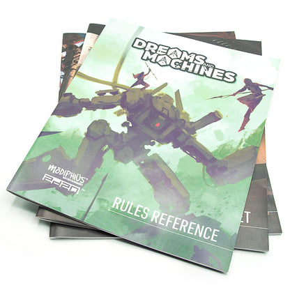 Modiphius: Dreams and Machines: RPG Starter Set to Play & Explore The World of Evera Prime, Booklet, Dice, Cards & More 3