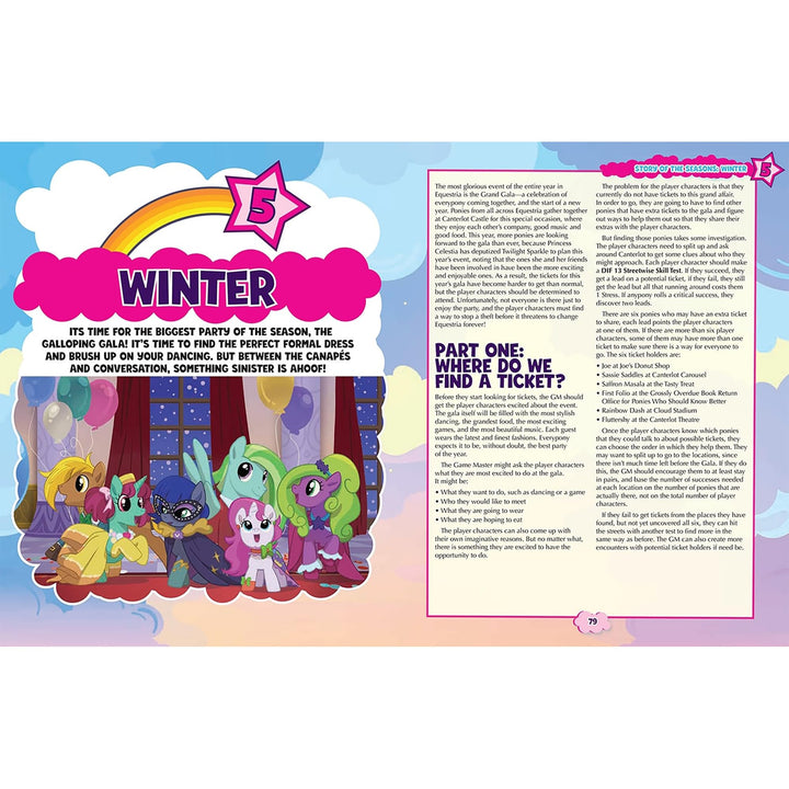 Renegade Game Studios: My Little Pony RPG - Story of The Seasons - Expansion Hardcover Book, Roleplaying Game, Celebrate Friendship All Year Round