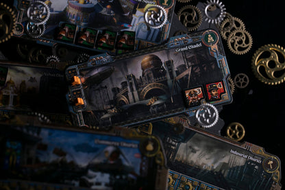 City of The Great Machine Board Game | 1-4 Players | Ages 14 and up | Steampunk | One-vs-Many | Hidden Movement | Cooperative & Solo | Average Playtime 45-90 min 3