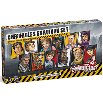 CMON Zombicide 2nd Edition Chronicles Survivor Set - Expand Your Survivor Roster with 12 Unique, Highly-Detailed Miniatures! Cooperative Strategy Game, Ages 14+, 1-6 Players, 1 Hour Playtime, Made 1
