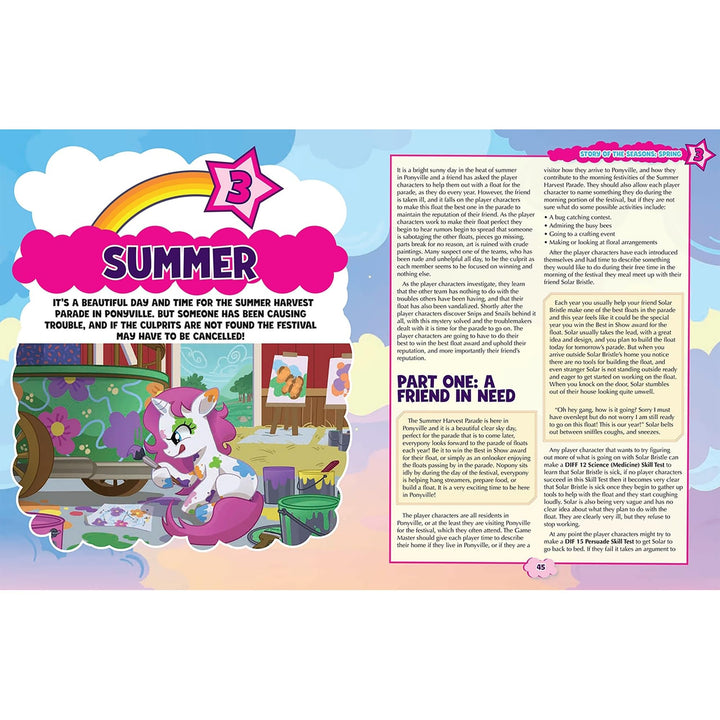 Renegade Game Studios: My Little Pony RPG - Story of The Seasons - Expansion Hardcover Book, Roleplaying Game, Celebrate Friendship All Year Round