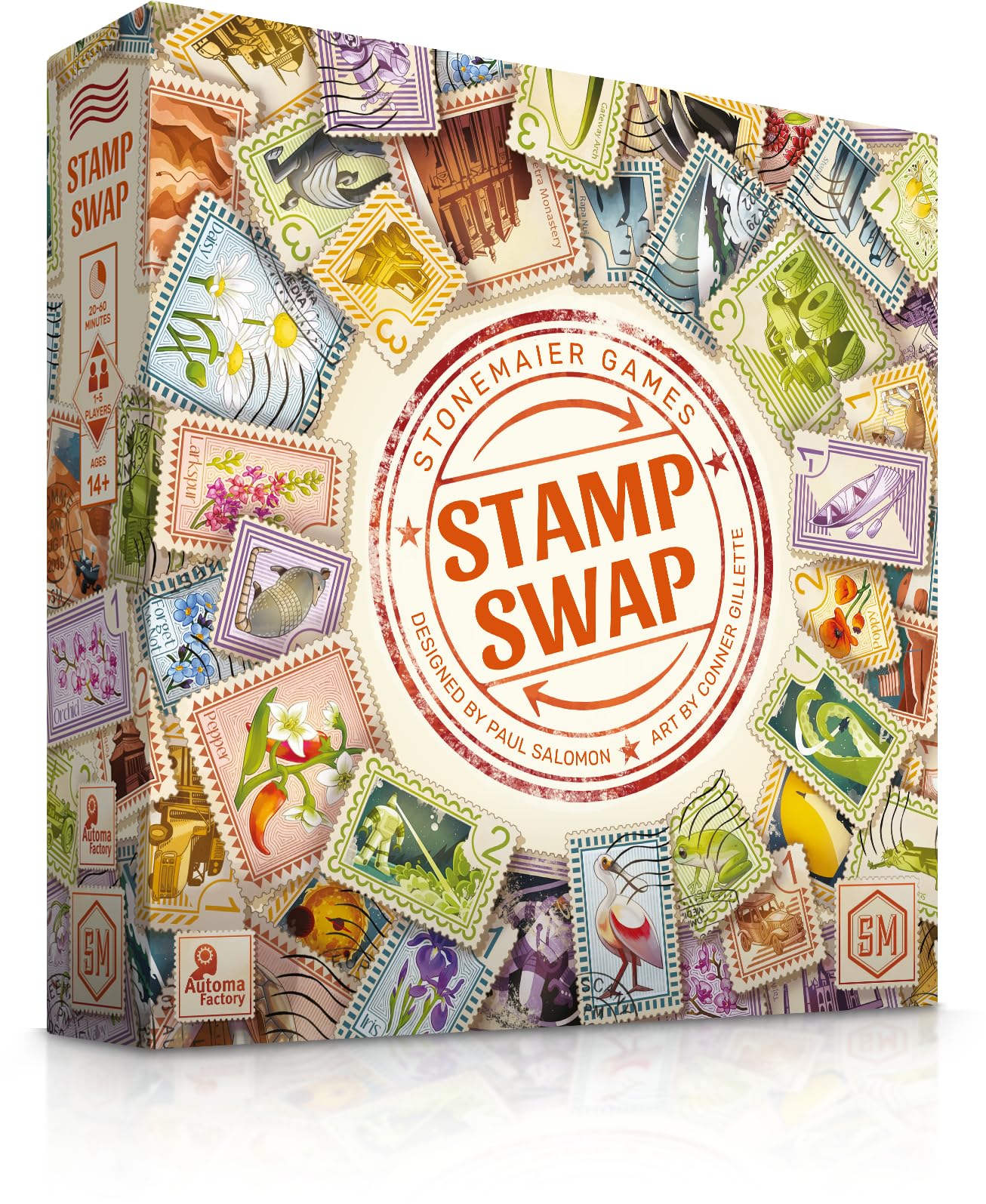 Competitive Stamp Stonemaier Games: Stamp Swap | A Competitive Stamp Collecting Strategy