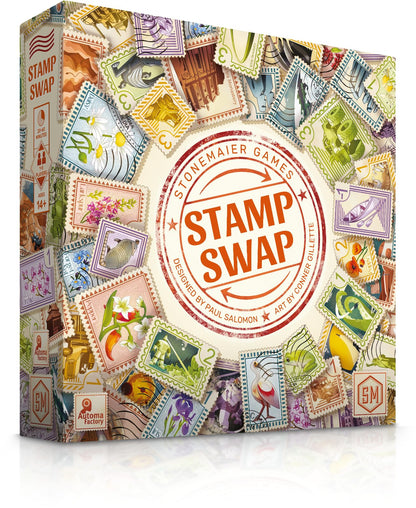 Stonemaier Games: Stamp Swap | A Competitive Stamp Collecting Strategy Board Game for Adults and Family | Curate The Most Beautiful and Well-Focused Stamp Collection | 1-5 Players, 60 Mins, Ages 14+ 1