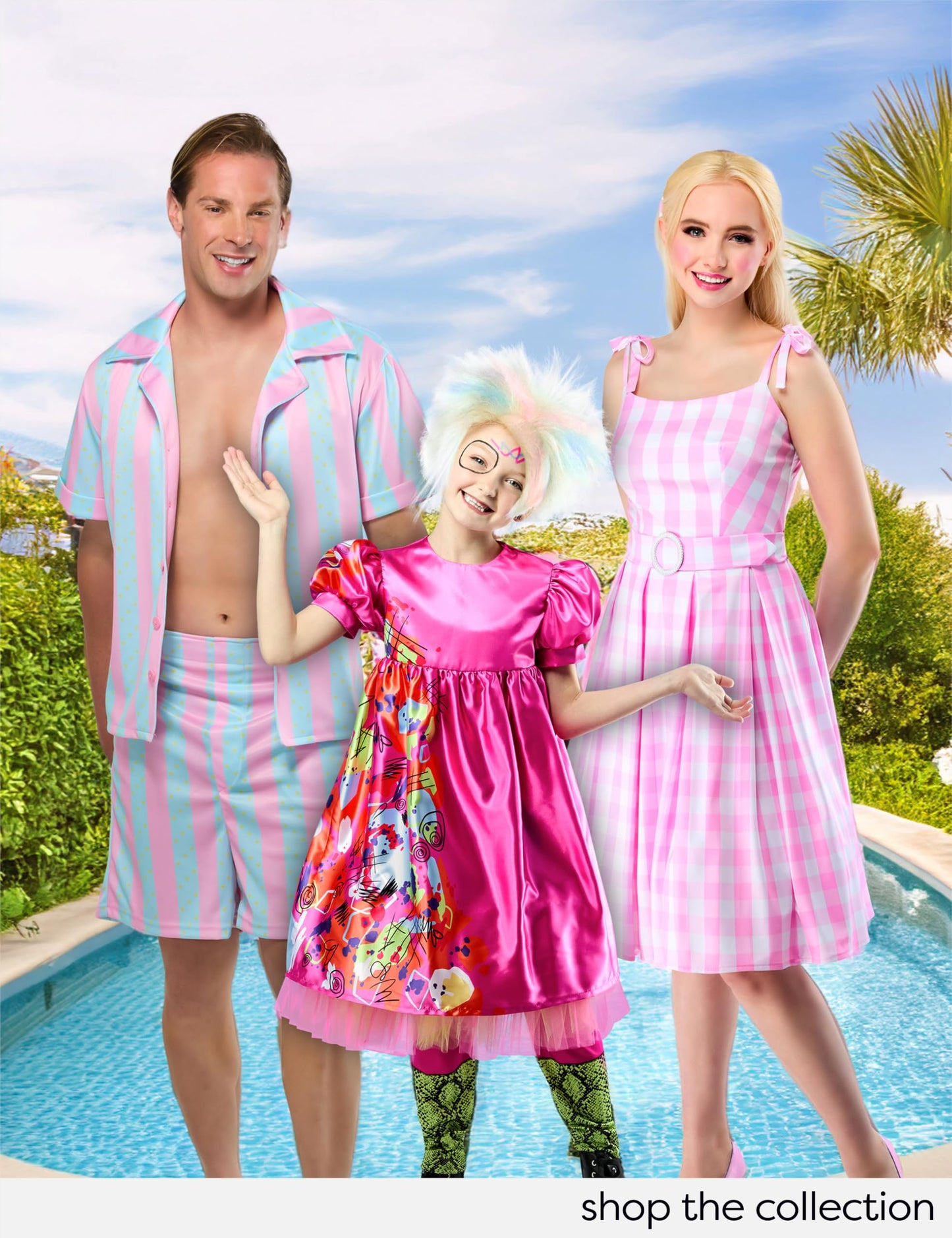 Barbie Perfect Day Costume Dress in Pink from The Movie with Belt and Hair Bow 7