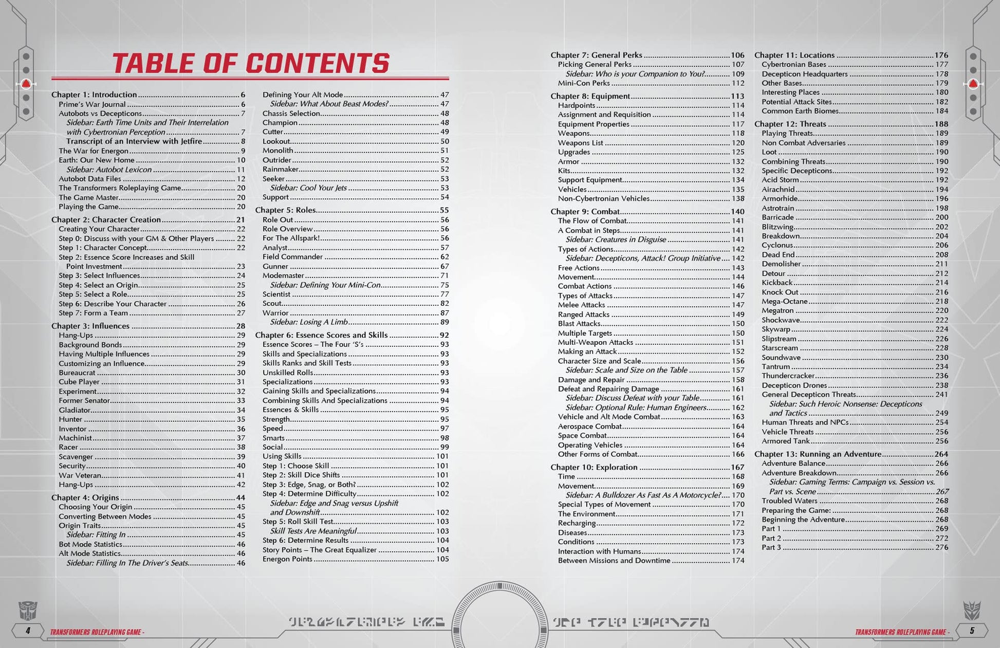 Transformers RPG Core Rulebook 8