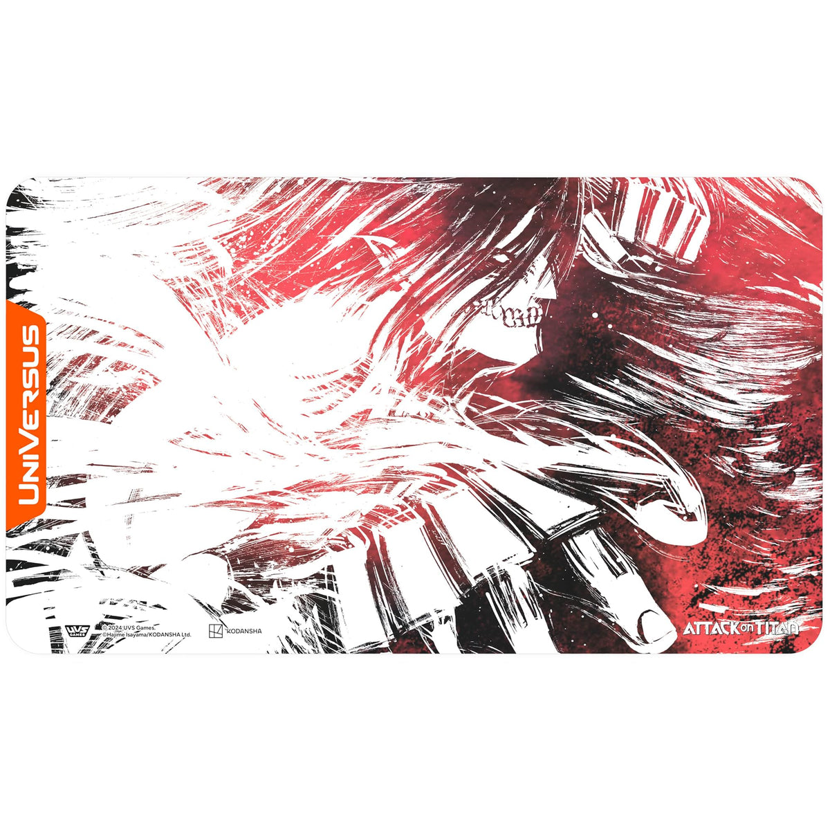UniVersus Attack on Titan: Battle for Humanity - Attack Titan Playmat - 24 x 14 Neoprene Mat, Tabletop Card Game Accessory, UVS Games, Licensed 1