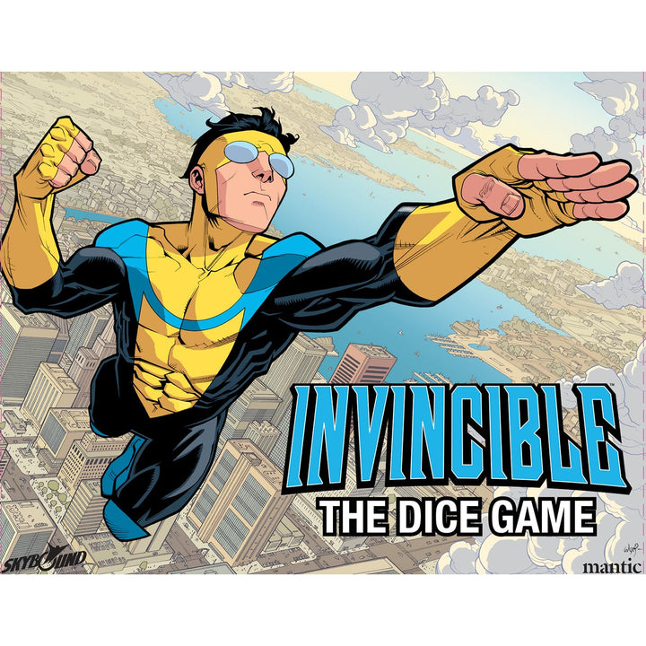 Mantic Games: Invincible: The Dice Game - Fast Paced Push Your Luck Dice Rolling Game, Comic Book Card & Dice Battle Game, Ages 10+, 2+ Players