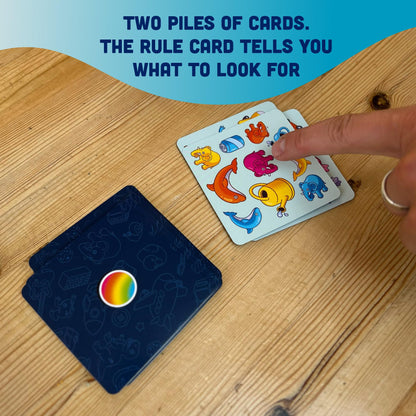 Big Fish Little Fish Game | Fast Fun Family Card Game Of Quick Reactions! | For Kids, Teens, and Adults | Ages 7+ | 2-6 players 3