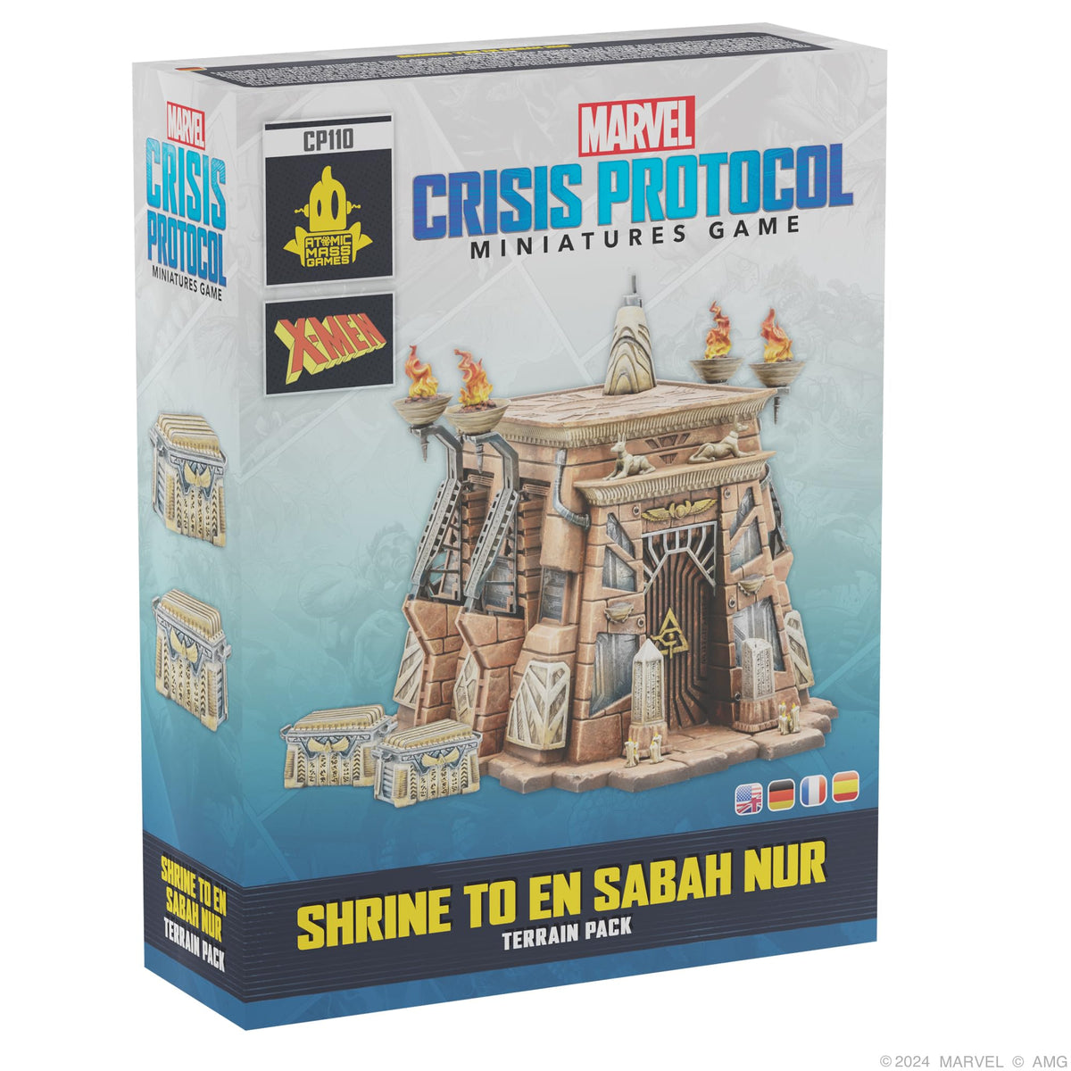 Marvel: Crisis Protocol Shrine to En Sabah Nur Terrain Pack - Apocalypse-Themed Terrain! Tabletop Superhero Game, Ages 14+, 2 Players, 90 Minute Playtime, Made by Atomic Mass Games 1