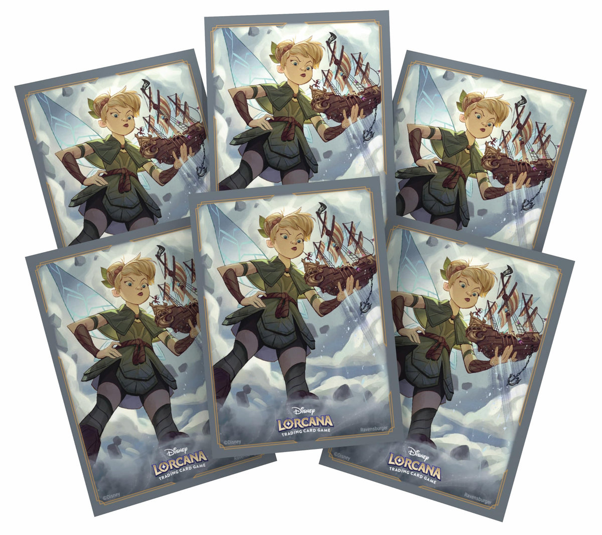Disney Lorcana TCG Card Sleeve Pack Tinkerbell Set 8 65 ctn Trading Card Game by Ravensburger 1