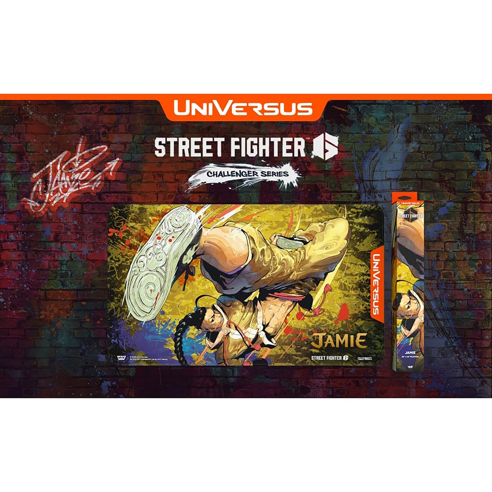 UVS Street Fighter 6 Challenger Series Playmat Jamie Trading Card Game by UniVersus 2