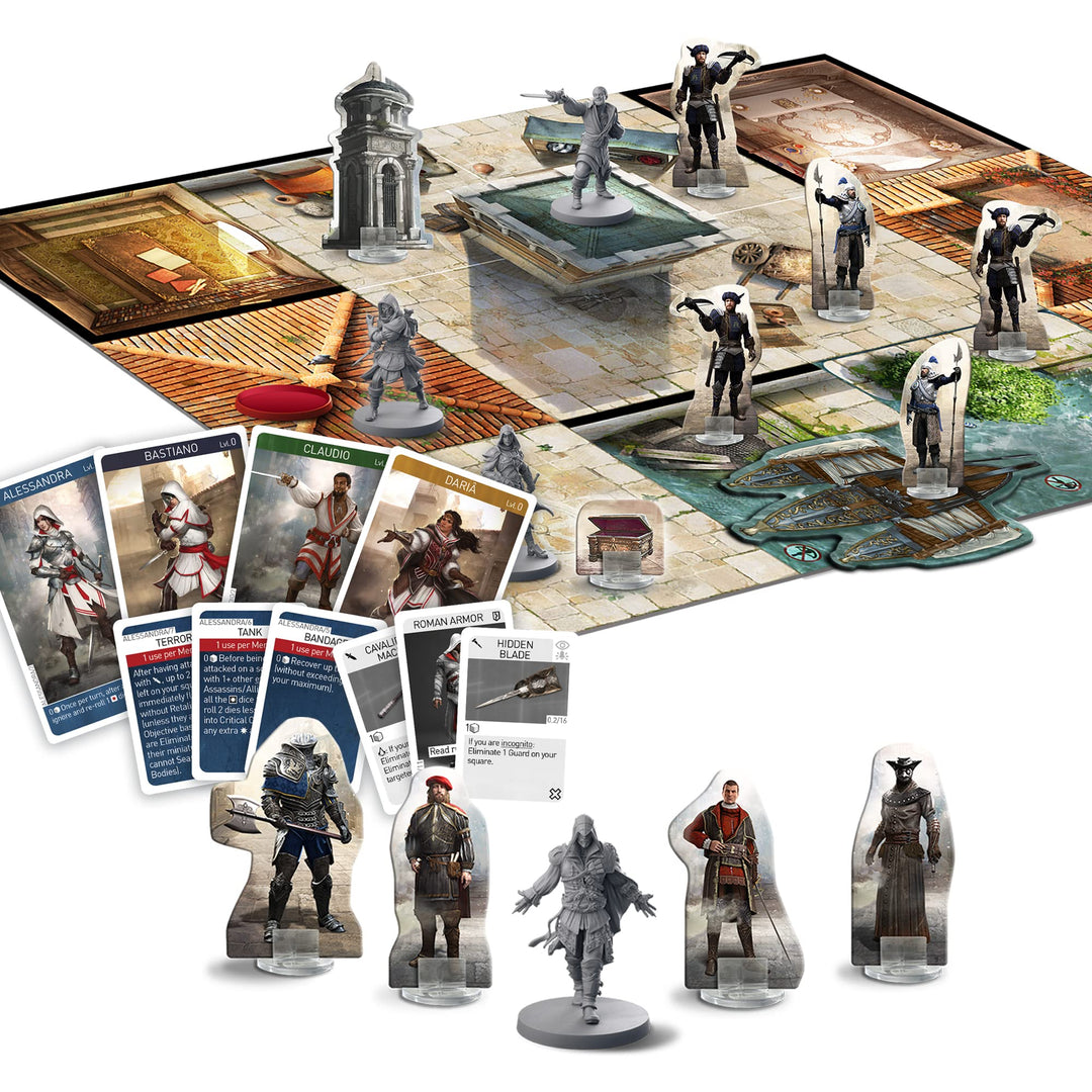 Synapses Games | Assassin’s Creed®: Brotherhood of Venice | Strategy Board Game | Miniatures Campaign | 1 to 4 Players | 30+ Minutes | Ages 14+