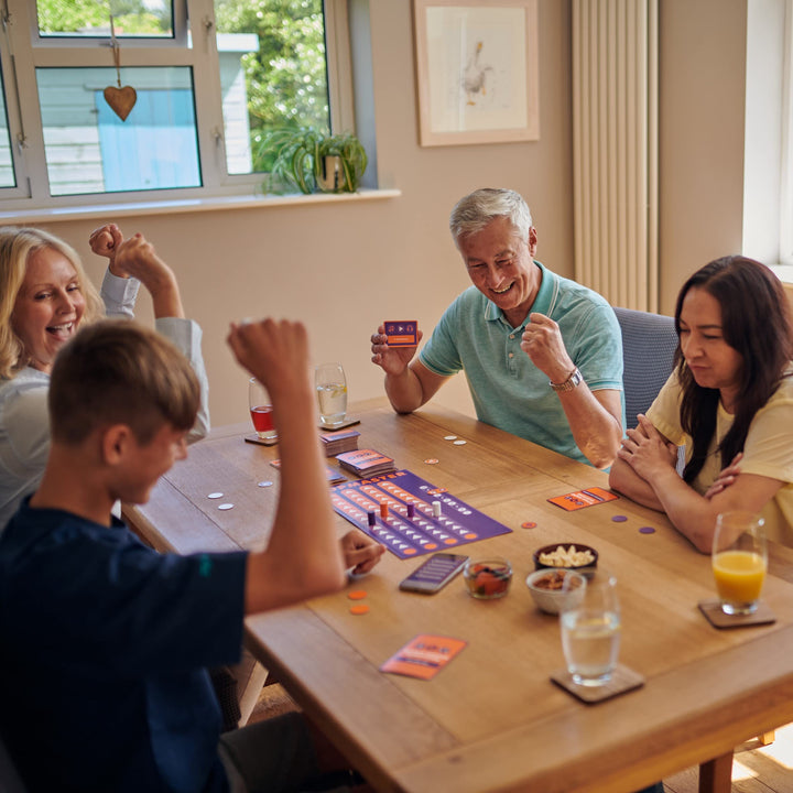 Ginger Fox Official PopMaster Board Game - Based on The BBC Radio 2 Quiz - Includes The Iconic 3-in-10 Question Round with The Real Ken Bruce