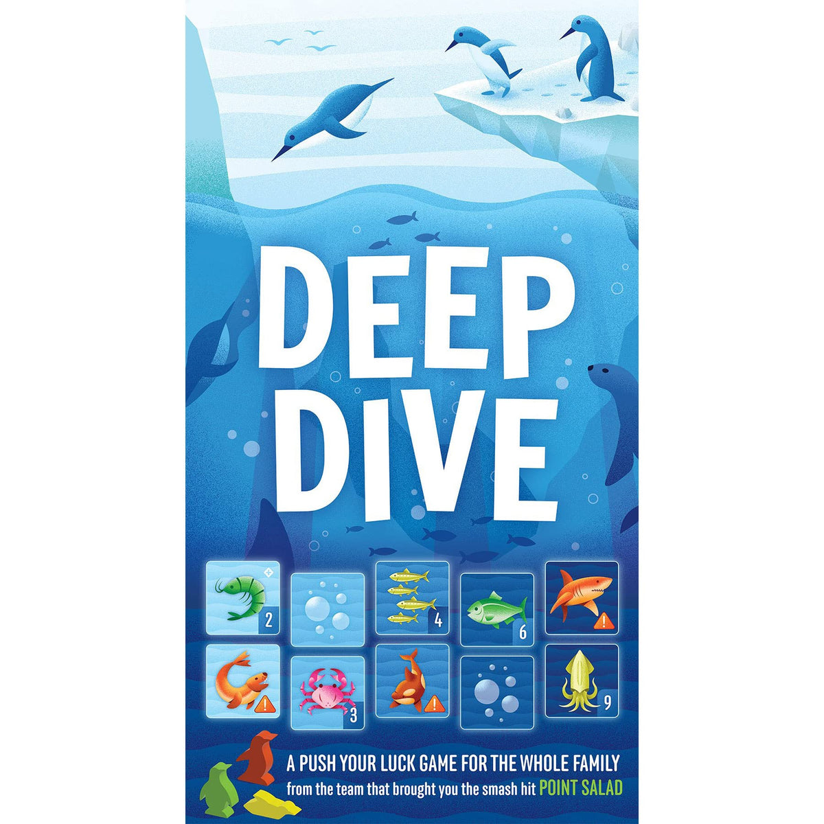 AEG & Flatout Games | Deep Dive - A Push Your Luck Game for the Whole Family | From the Creators of Point Salad | Easy to Learn | Quick to Play | Adorable Penguin Meeples | Ages 10+ | 1-6 Players 4