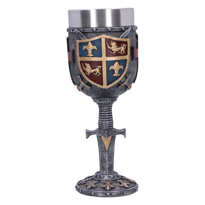Heraldic Medieval Goblet 20cm