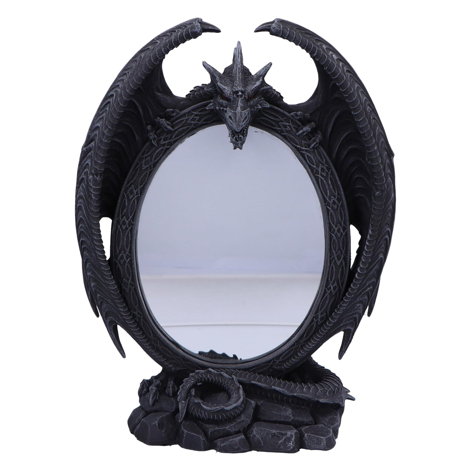 Scaled Reflection Dragon Mirror 29cm 2