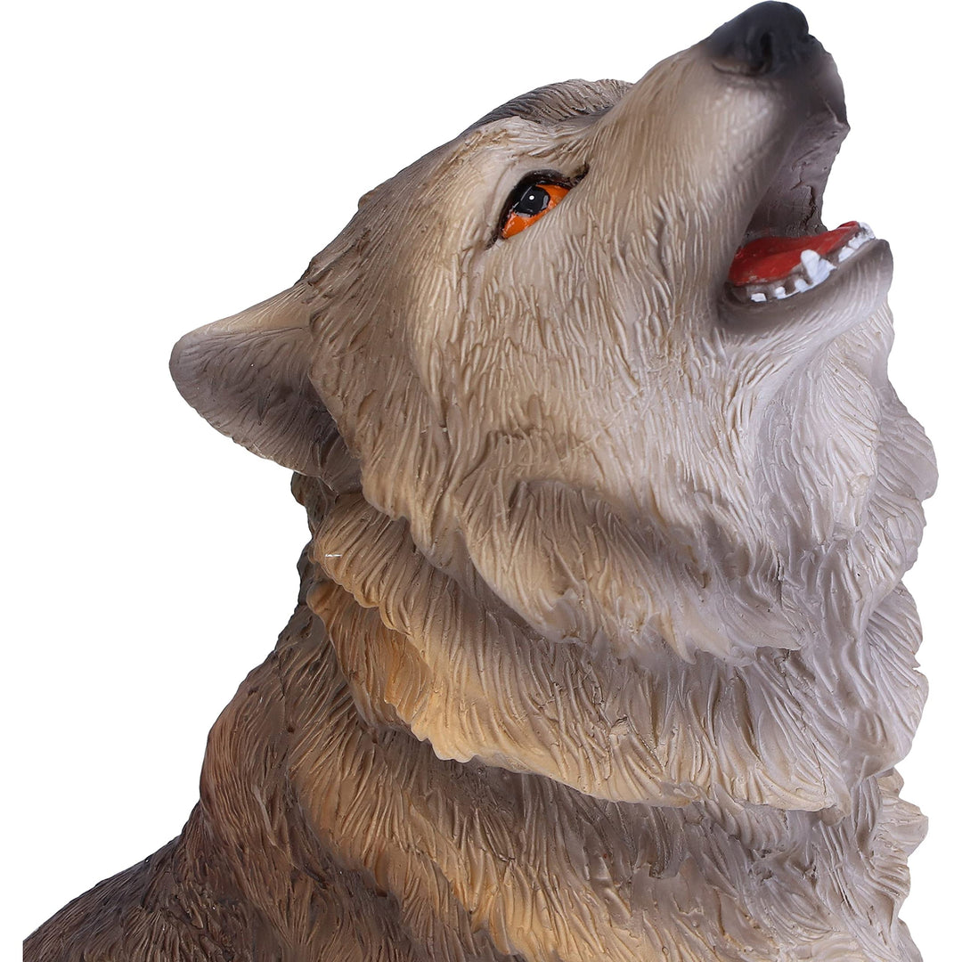 Mountains Cry Howling Wolf Figurine 20cm