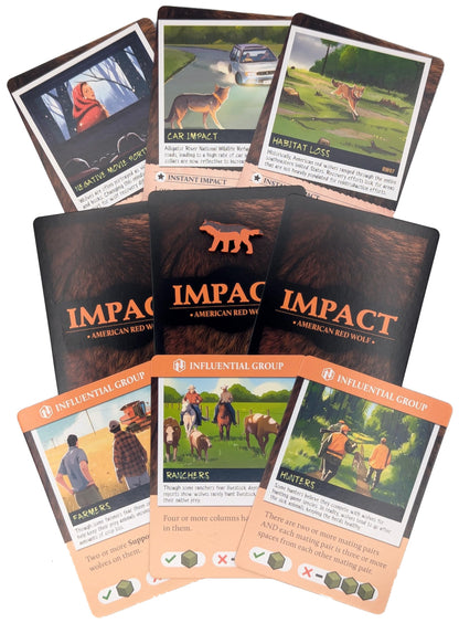 Endangered American Red Wolf Scenario by Grand Gamers Guild – Cooperative Conservation Board Game – Ages 14+, 1 to 5 Players & 60 to 90 Min Playtime 3