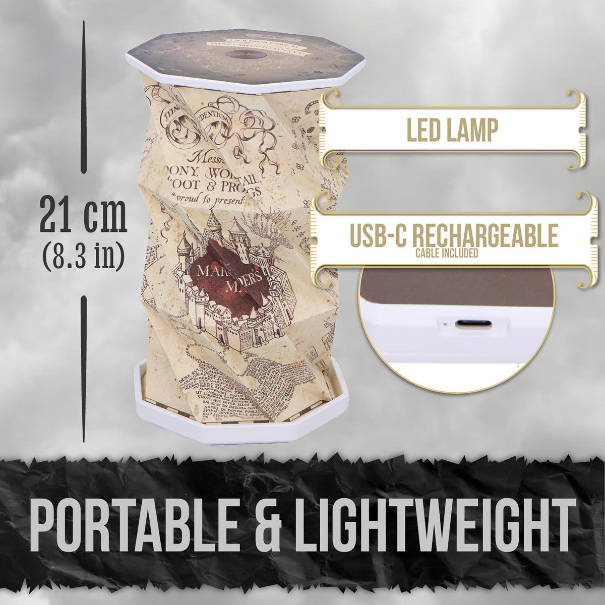 Harry Potter Marauders Map Foldable Lamp 21cm 6