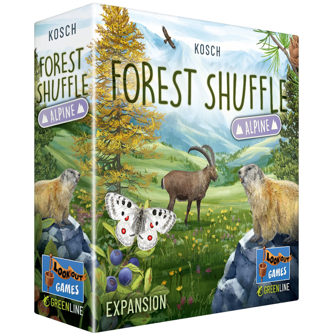 Lookout Games Forest Shuffle Alpine Card Game Expansion - 36 New Cards for Enhanced Gameplay! Adds New Species & Trees, Strategy Game for Kids & Adults, Ages 10+, 2-5 Players, 60 Min Playtime, Made