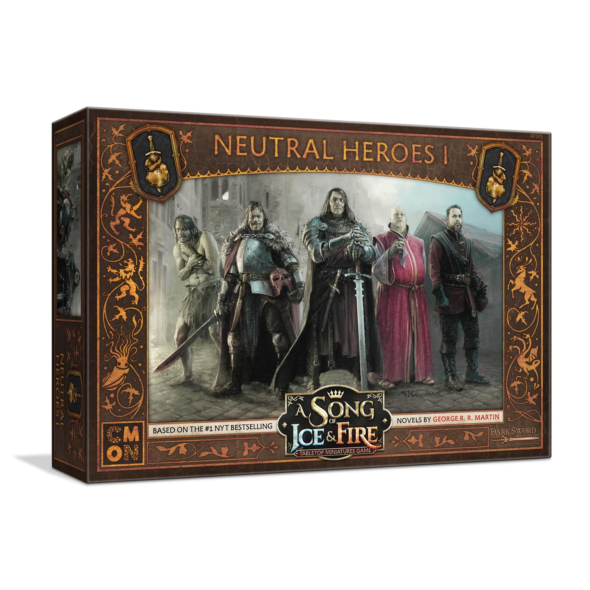 CMON A Song of Ice and Fire Tabletop Miniatures Game Neutral Heroes I Box Set (Multilingual Edition) - Strategy Game for Adults, Ages 14+, 2+ Players, 45-60 Minute Playtime, Made by CMON 1