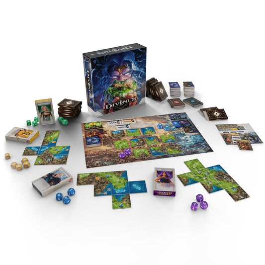 Lucky Duck Games Divinus Board Game - Become a Demigod in a Campaign of Greek vs. Norse Gods! Legacy Tile-Laying Strategy Game for Kids & Adults, Ages 10+, 2-4 Players, 45-60 Min Playtime 2